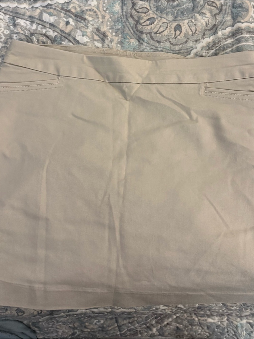 Croft & Barrow Beige Stretch Skort, 14